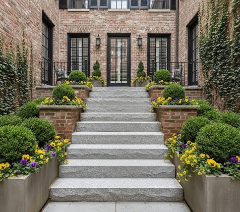 Granite Stone Steps Outdoor